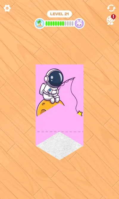 paper fold level 21 answer