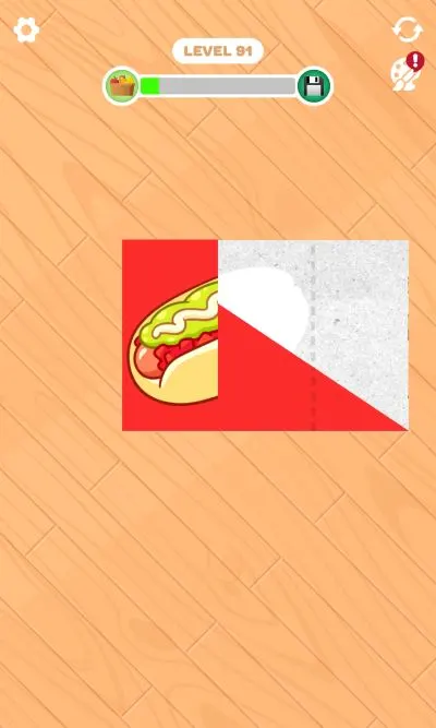 paper fold level 91 answer