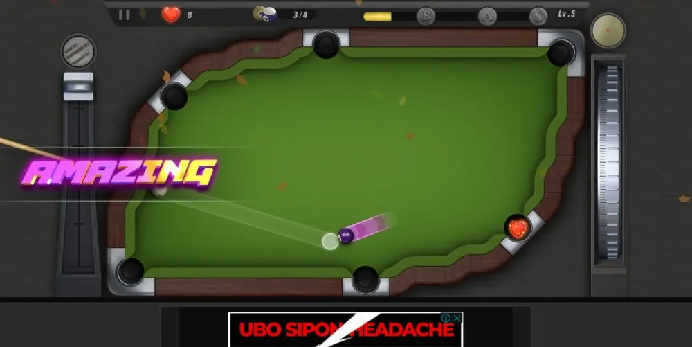 pooking billiards city amazing shot