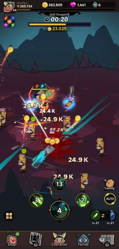 tailed demon slayer gold dungeon