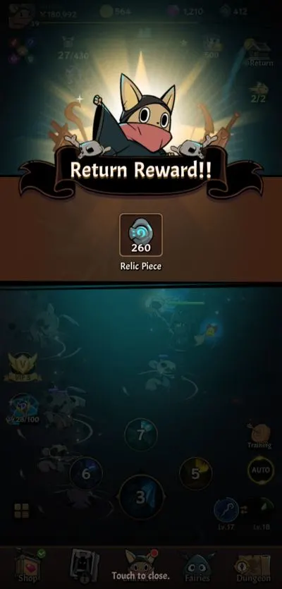 tailed demon slayer return reward