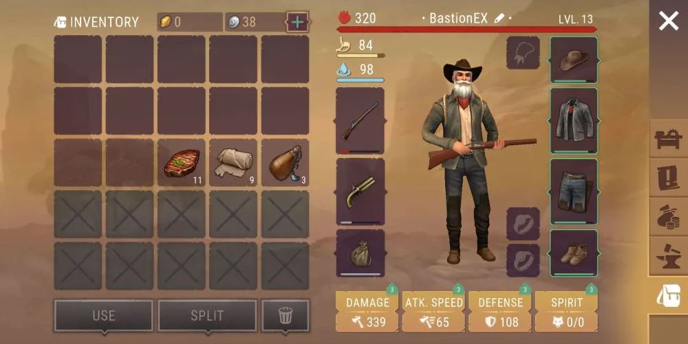 westland survival food and drink