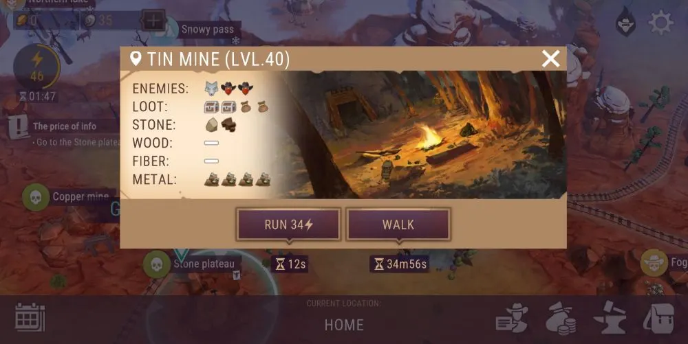 westland survival tin mine