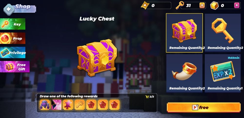 bed wars adventures free chests