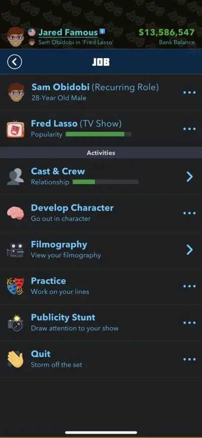 bitlife acting jobs
