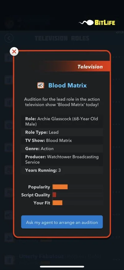 bitlife audition