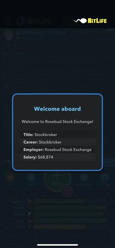 bitlife stockbroker job