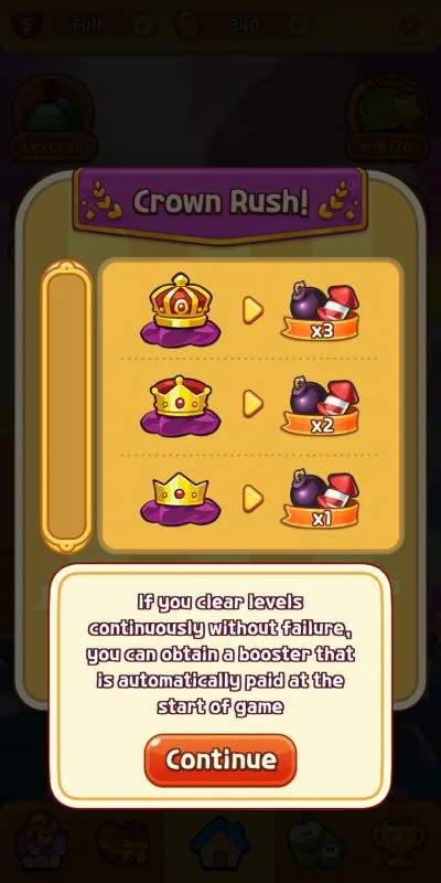 cut the rope blast crown rush