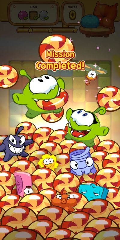 cut the rope blast mission completed
