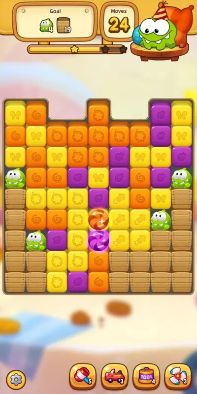 cut the rope blast power tiles