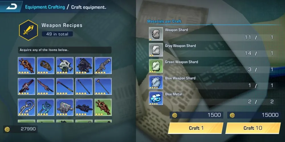 edens zero pocket galaxy equipment crafting