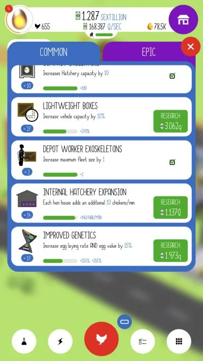 egg inc research