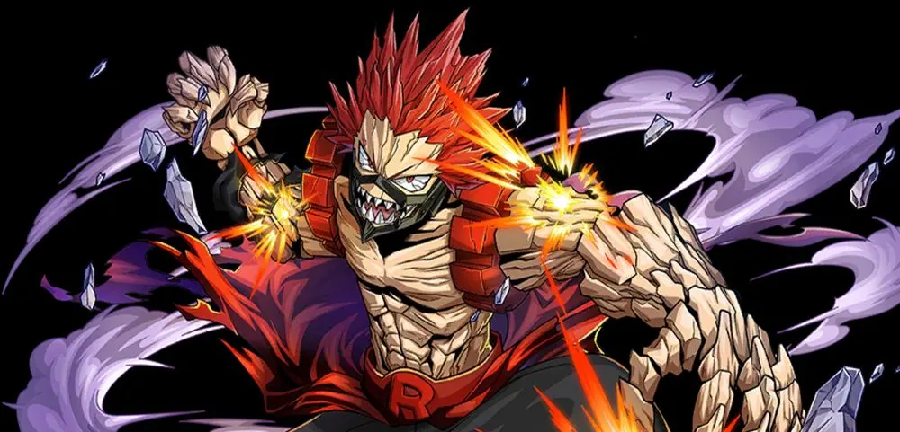 eijiro kirishima heroism my hero ultra impact