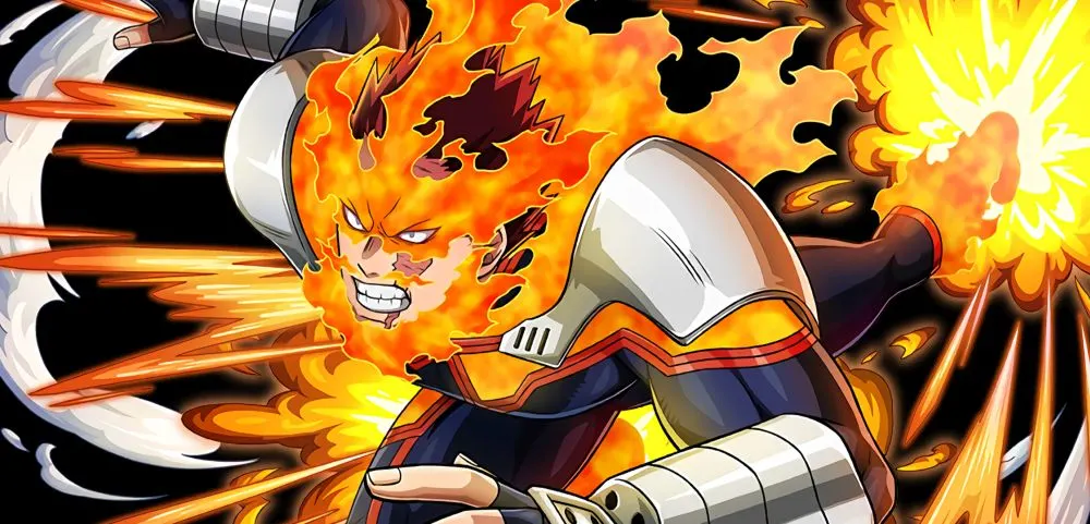 endeavor fire power my hero ultra impact