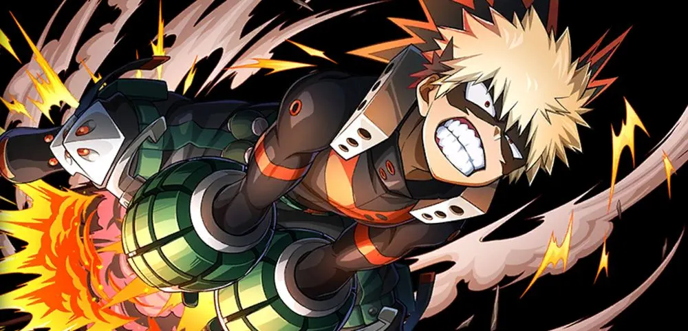 katsuki bakugo burst attack my hero ultra impact