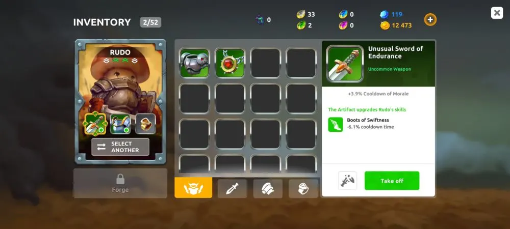 mushroom wars 2 artifacts