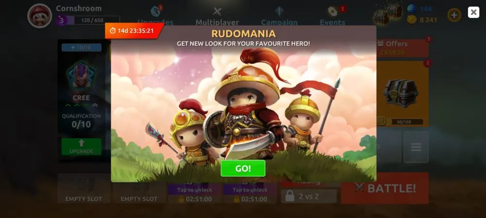 mushroom wars 2 event