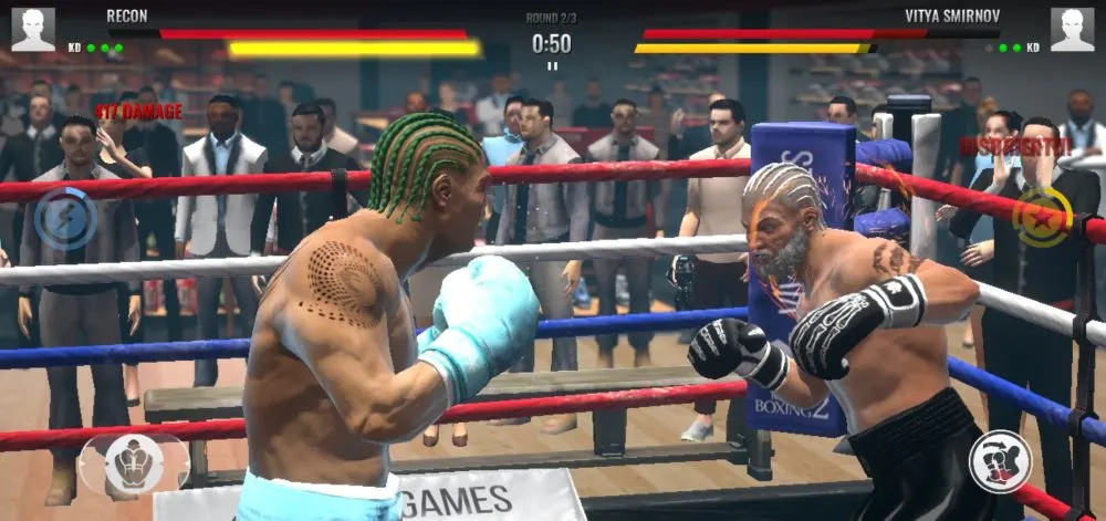 real boxing 2 disoriented haymaker