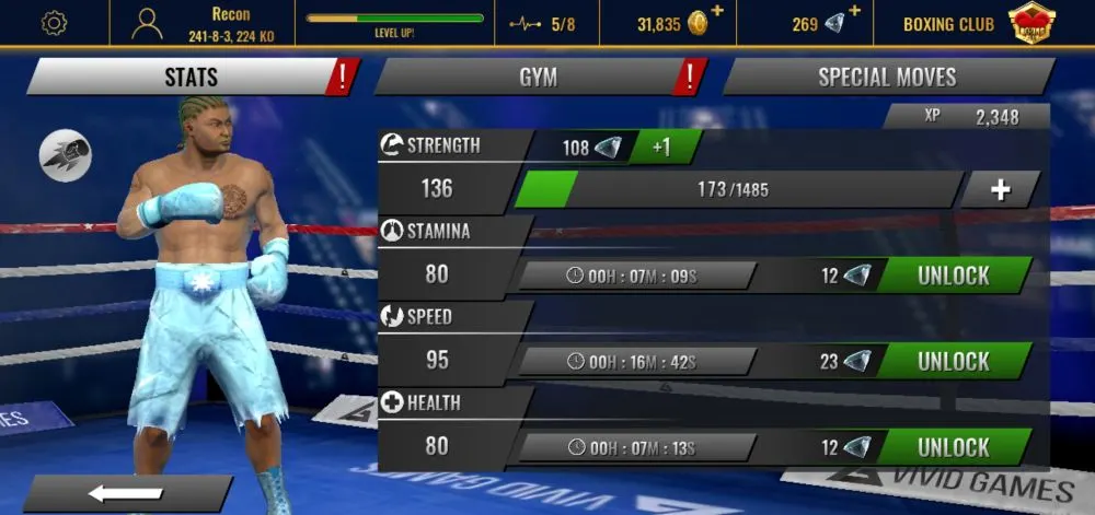 real boxing 2 pre-golem xp