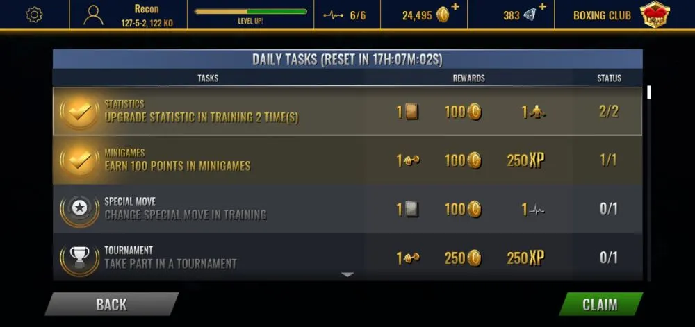 real boxing 2 tasks