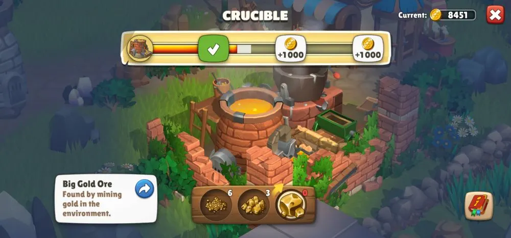 sunrise village molten gold