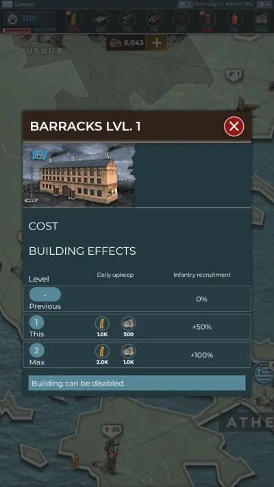 supremacy 1914 barracks