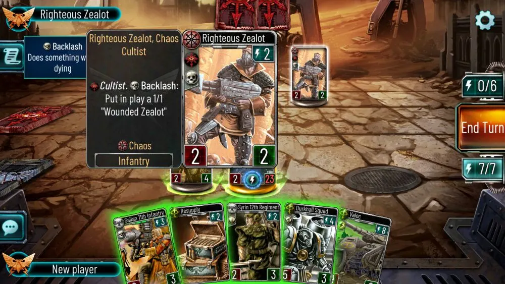 the horus heresy legions tcg righteous zealot