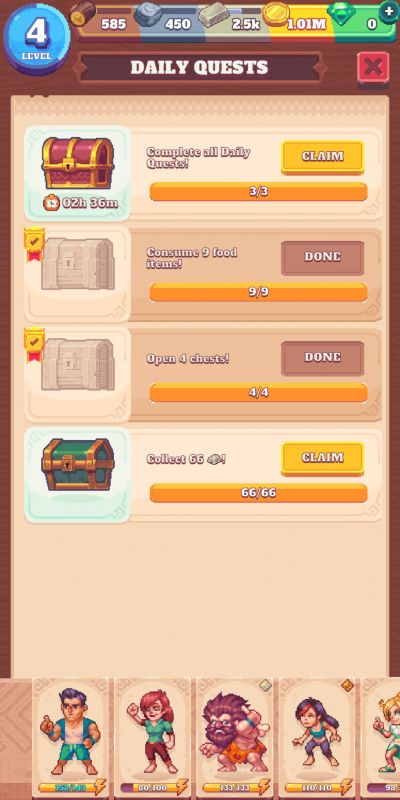 tinker island 2 daily quests