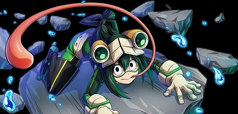 tsuyu asui camouflage my hero ultra impact