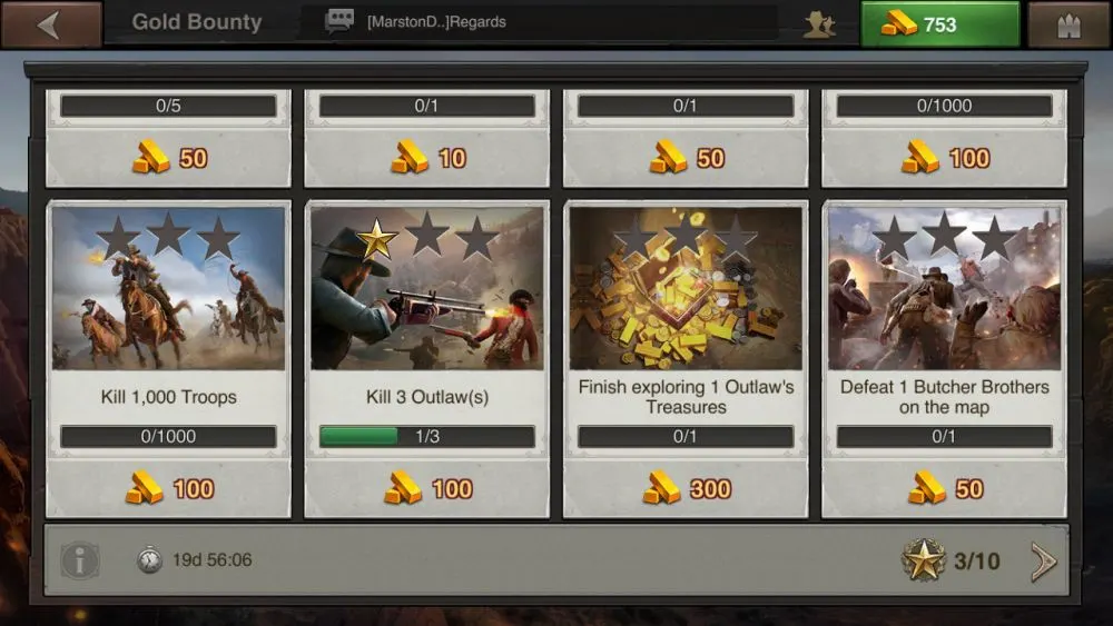 west game bounty