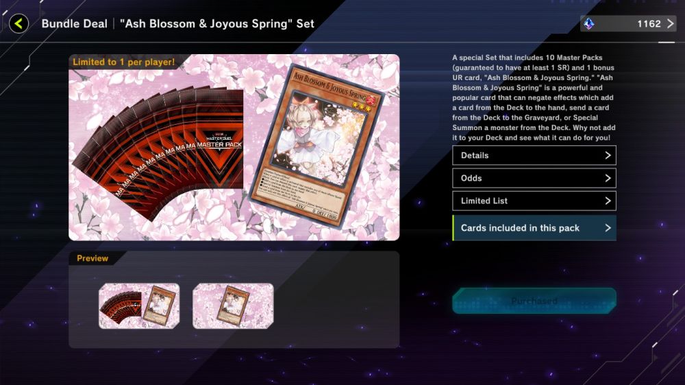yu-gi-oh! master duel ash blossom and joyous spring