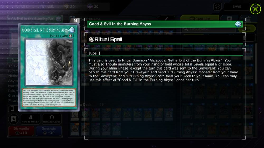 yu-gi-oh! master duel good and evil in the burning abyss