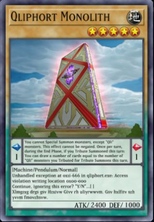 yu-gi-oh! master duel qliphort monolith