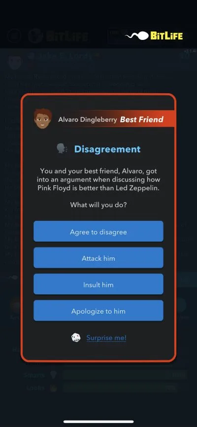 disagreement in bitlife