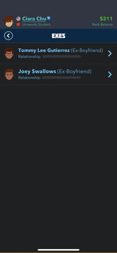 bitlife exes