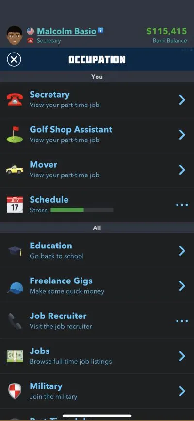 bitlife occupation