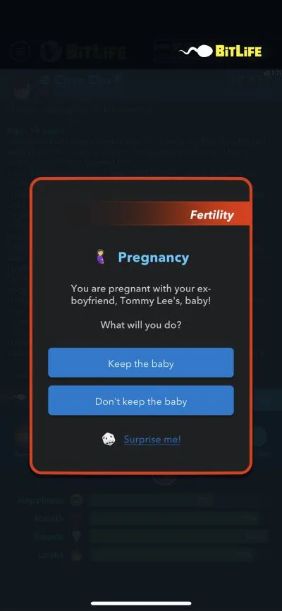 bitlife pregnancy