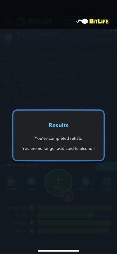 bitlife rehab