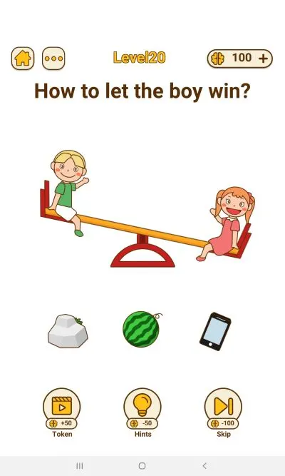 brain rush level 20 answer