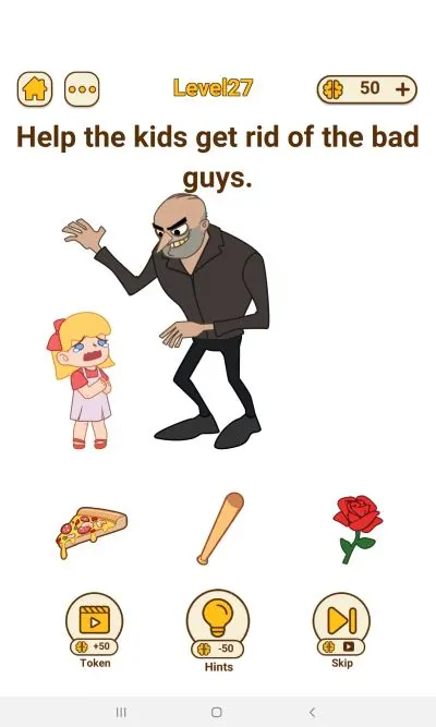 brain rush level 27 answer