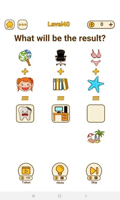 brain rush level 40 answer