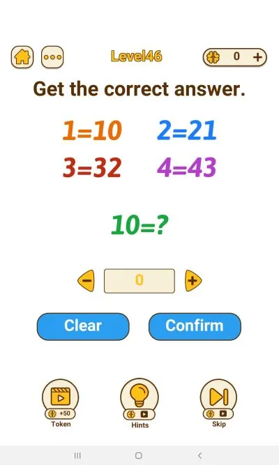 brain rush level 46 answer