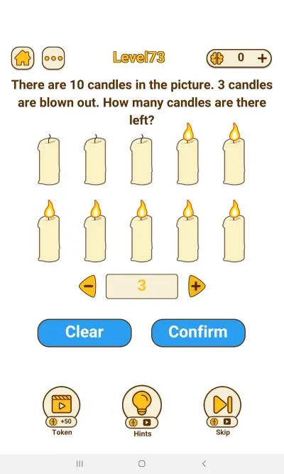 brain rush level 73 answer