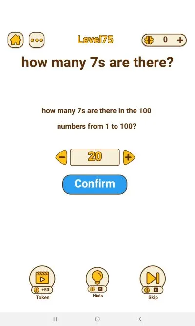 brain rush level 75 answer