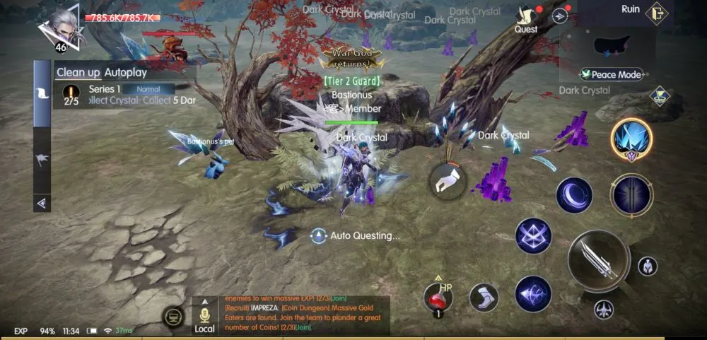 chronicle of infinity auto questing