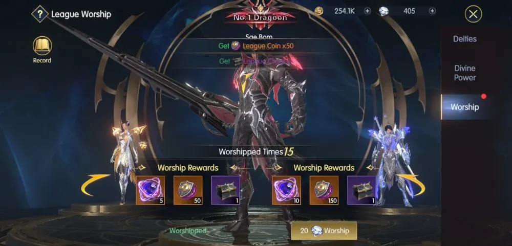 chronicle of infinity league worship