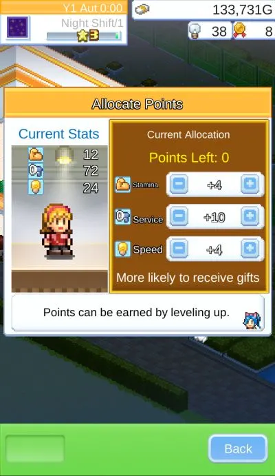 convenience stories allocate points