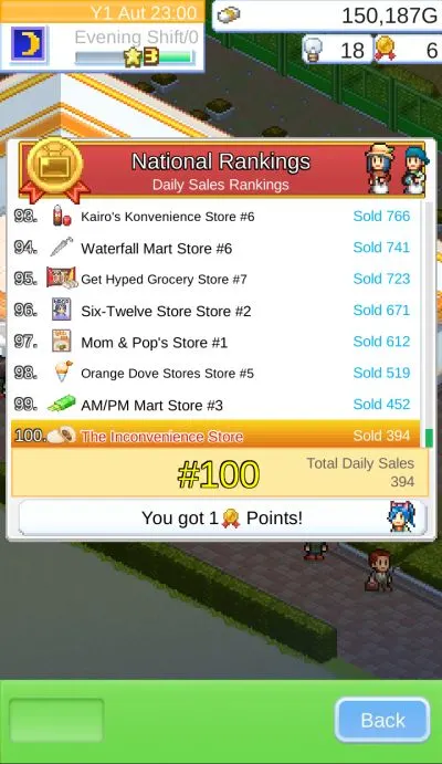 convenience stories rank