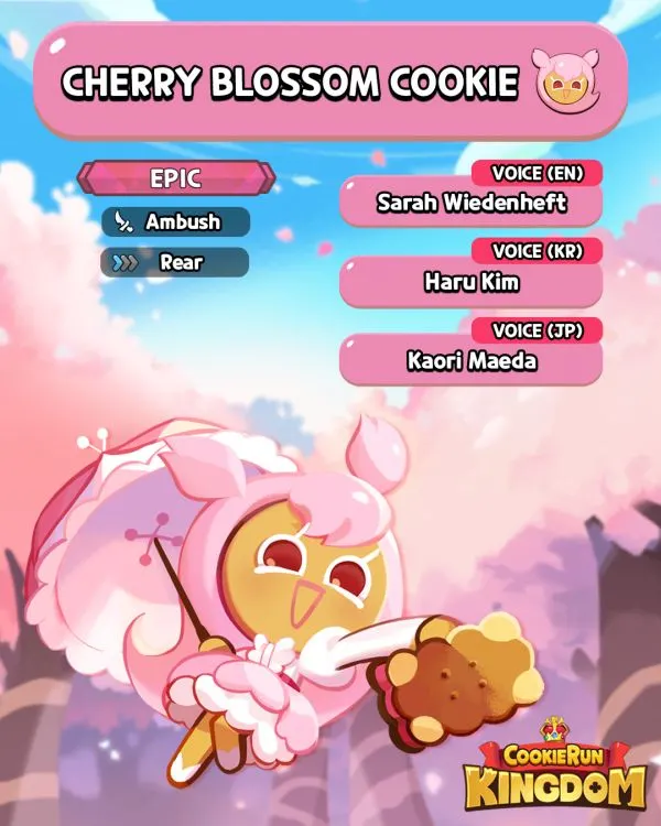 cookie run kingdom cherry blossom cookie teaser