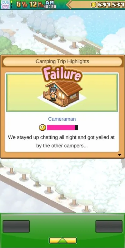 forest camp story failure
